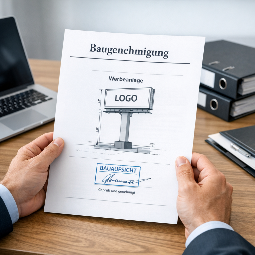 Baugenehmigung Werbeanlage