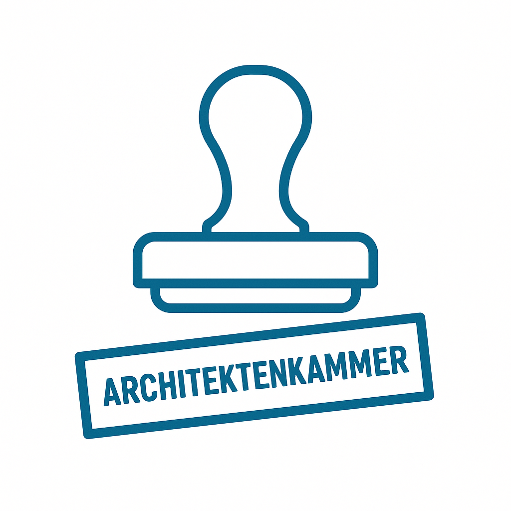 Icon Architektenkammer bei Bauanträgen für Werbeanlagenn