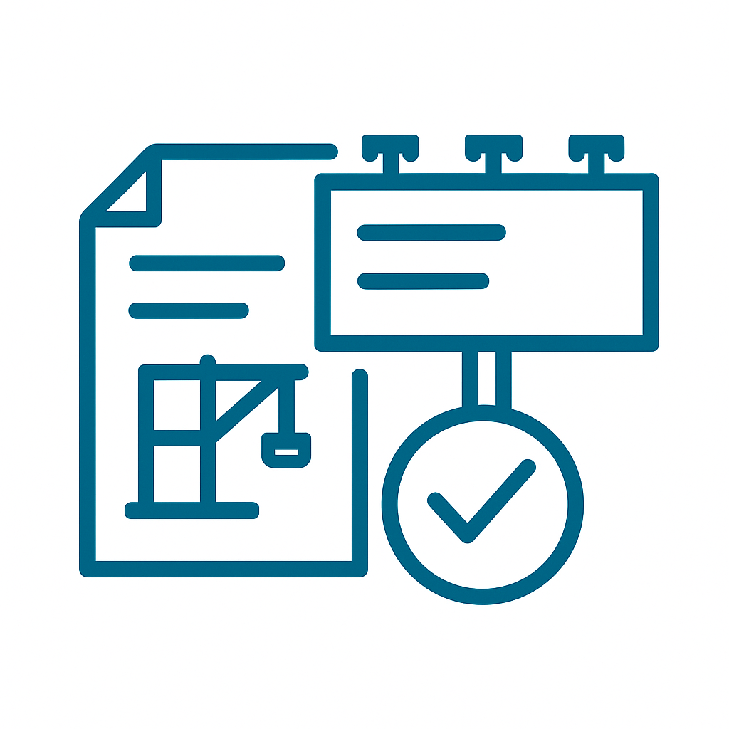 Icon Baugenehmigung für Werbeanlagenn