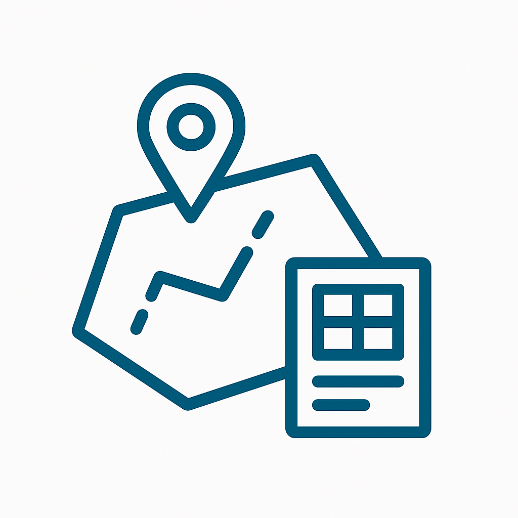 Icon Flurstück Grundstück für Werbeanlagenn