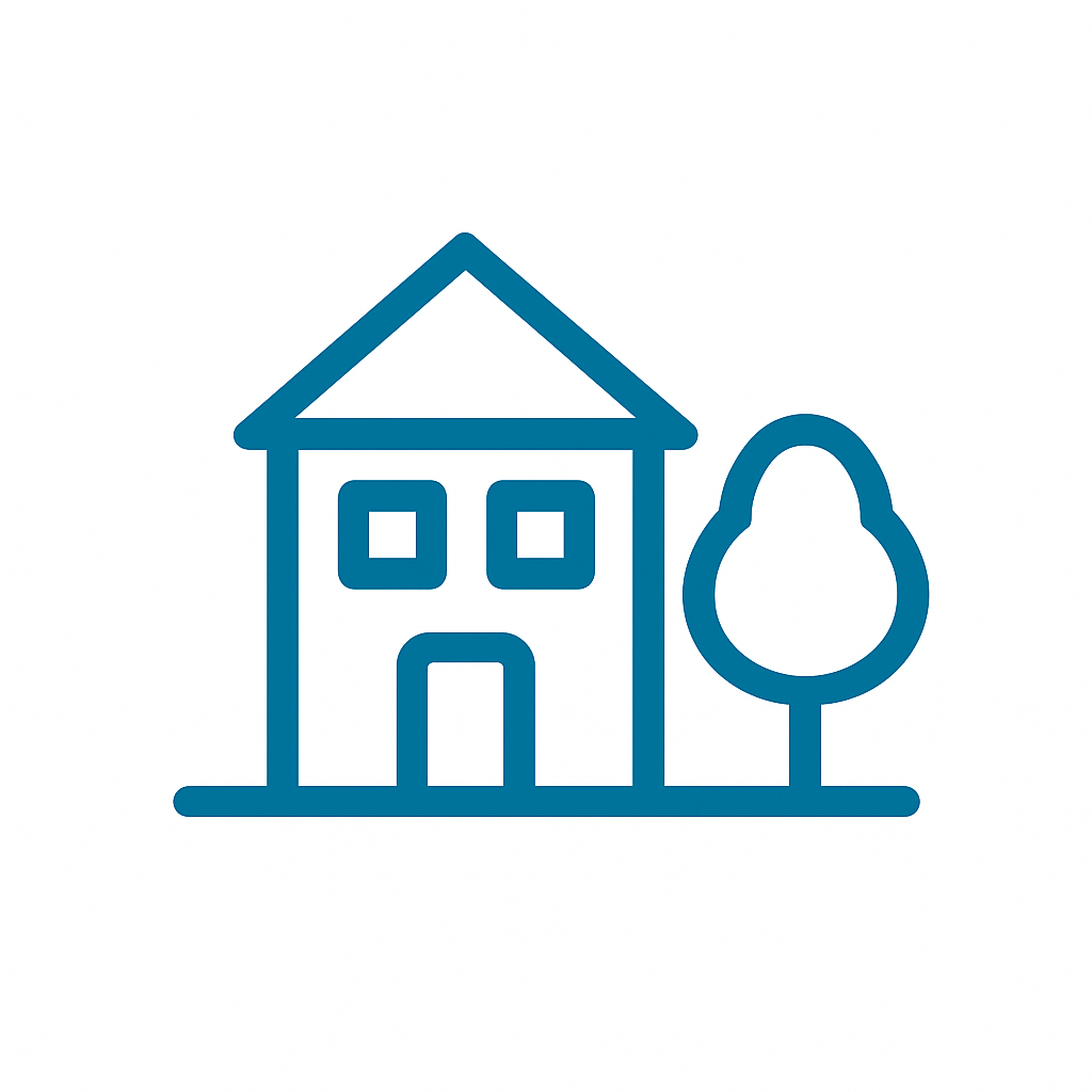 Icon reines Wohngebiet und Werbeanlagenn