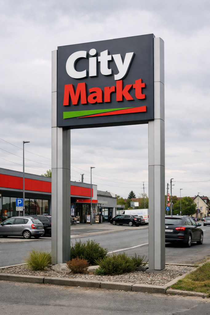 Werbeschild Baugenehmigung