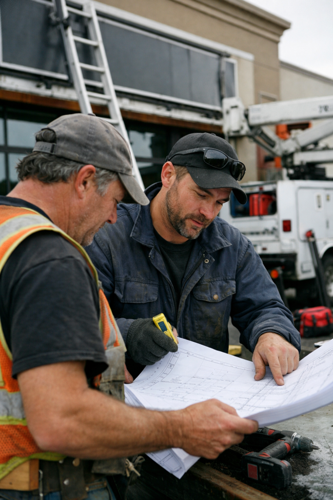 Werbetechniker Bauantrag